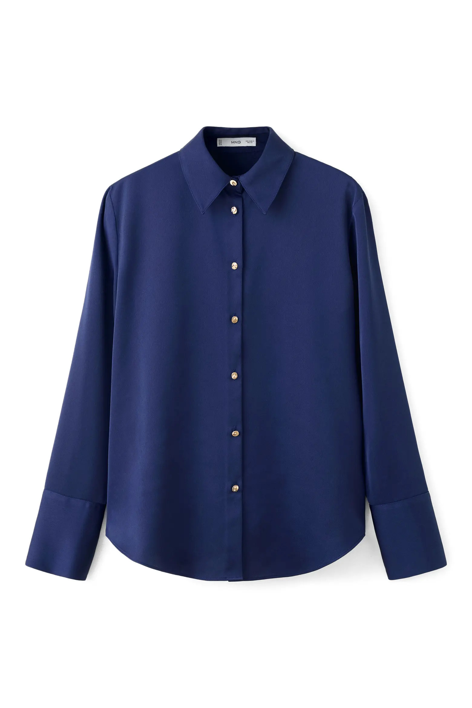 MANGO Flowy Satin Shirt (Women) | Nordstrom | Nordstrom