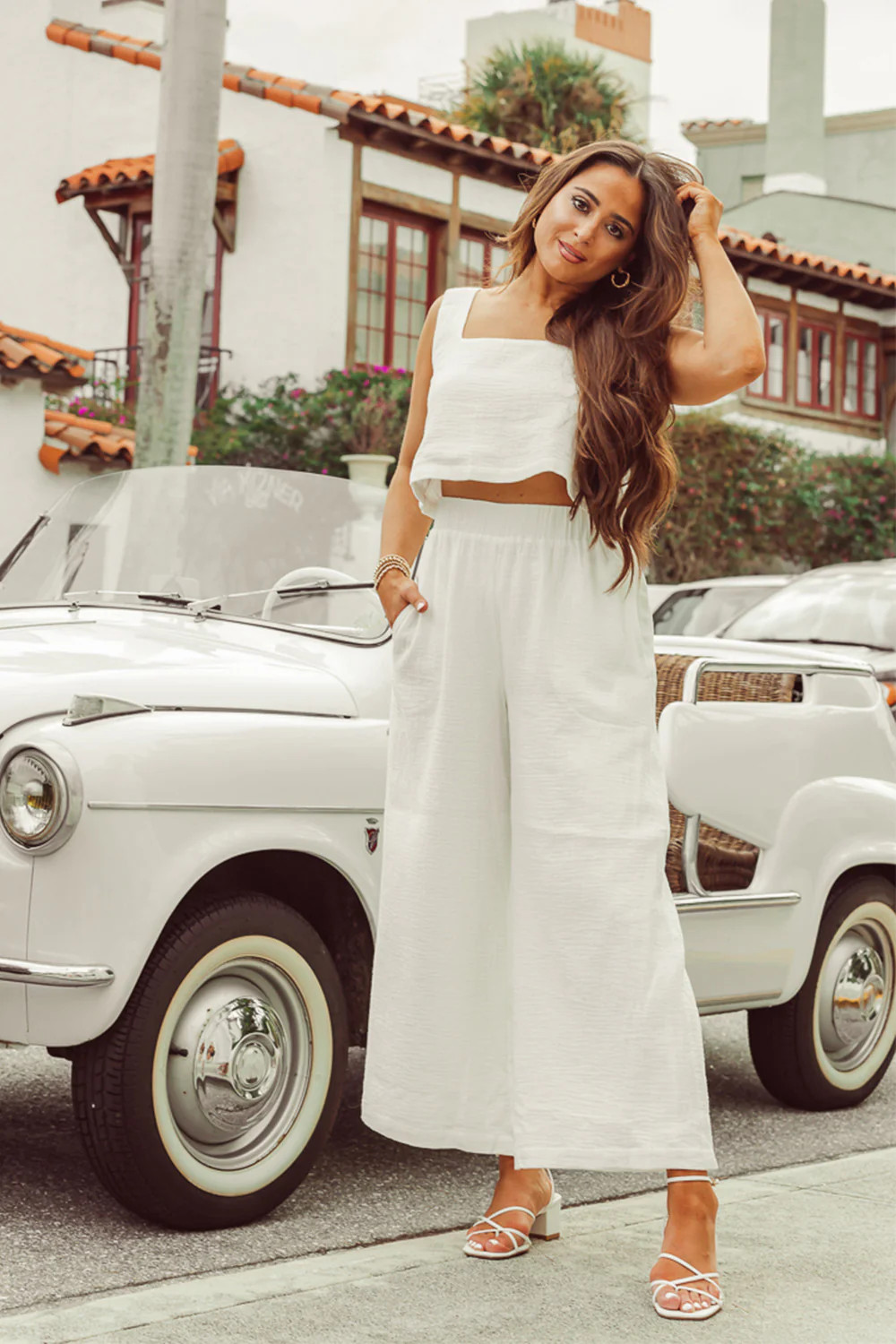 Meritt Two-Piece Set - White | BuddyLove