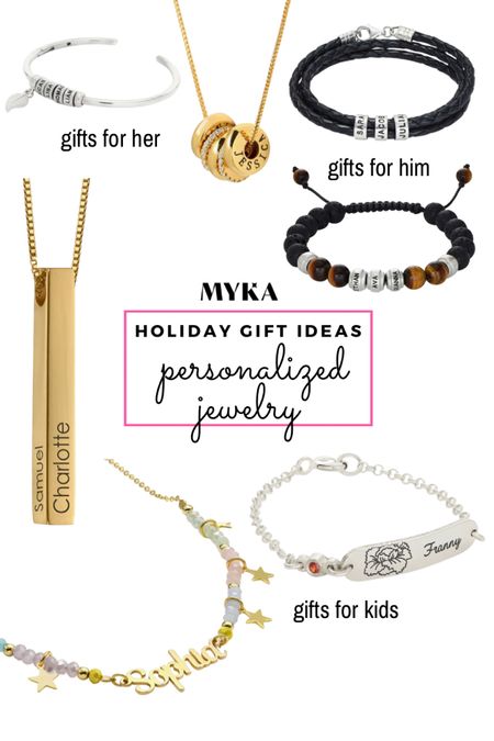 #ad ✨ Looking for the perfect holiday gifts that'll make your loved ones' faces light up? 🎁 

Look no further! I've teamed up with MYKA (@mykajewelers) to bring you a stunning Holiday Gift Guide that's all about customizable jewelry for the entire family. 💖✨

Whether it's your significant other, little ones, or yourself, MYKA has something truly special for everyone. Their bracelets and necklaces can be personalized to reflect your unique style, making for a gift that's both meaningful and fashionable. 💫

👨‍👩‍👧‍👦 Men, Women, and Kids – there's something for everyone! From elegant pieces to playful designs, MYKA has you covered. 

Let’s make this holiday season one to remember with gifts that warm the heart. Here are stunning options to help you find that perfect piece for your loved one this holiday season. 🎄✨

Shop now at https://www.myka.com and spread the joy! 

#ltkgiftguide #holidaygifts #ltkgifts @mykajewelers 

#LTKHoliday #LTKfindsunder100 #LTKGiftGuide