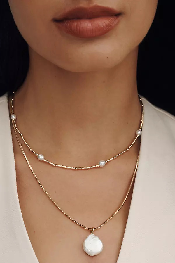 Layered Pearl Necklaces, Set of 2 | Anthropologie (US)