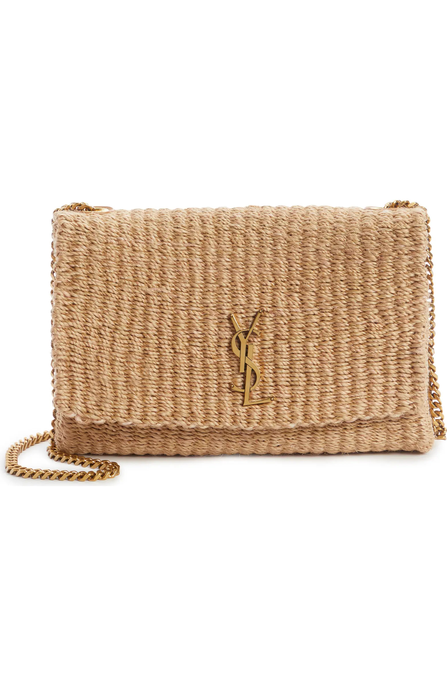 Medium Kate Raffia Shoulder Bag | Nordstrom