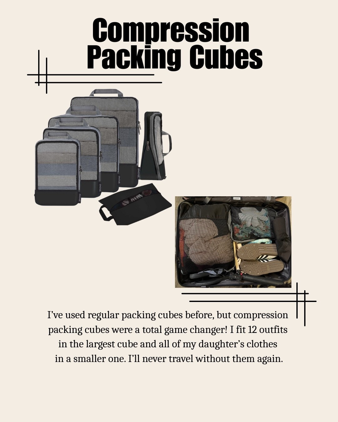 Travel Essentials: Compression Cubes!

#LTKFamily #LTKTravel