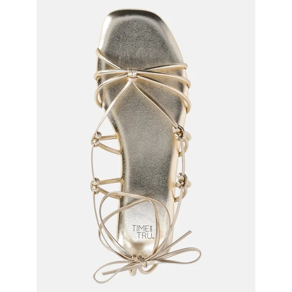 Time and Tru Women's Lace Up Sandals | Walmart (US)