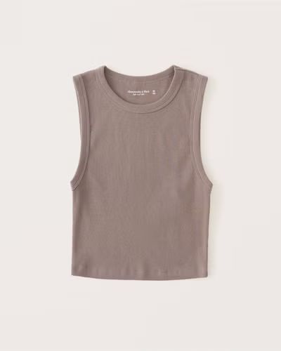 Cropped Crew Essential Tank | Abercrombie & Fitch (US)