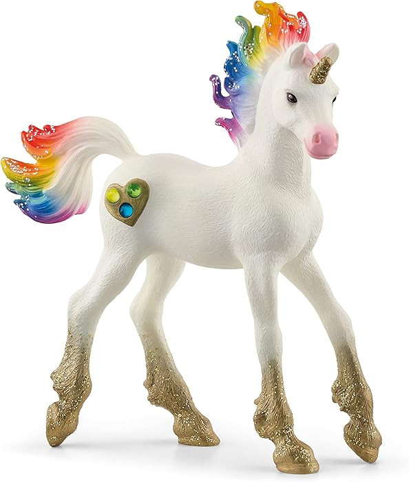 Schleich Bayala - Rainbow Unicorn Foal Toy - Colorful Unicorn Toy for Girls and Boys - Fantasy Ho... | Amazon (US)