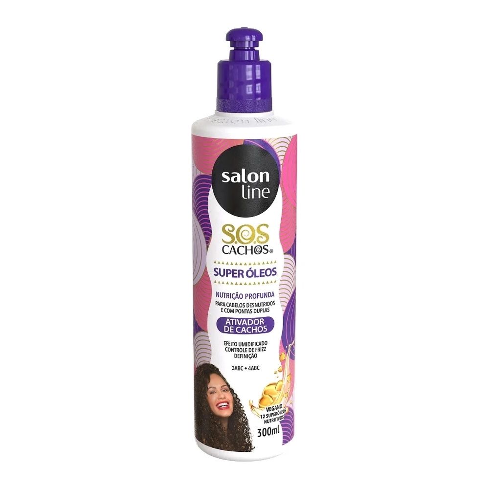 Ativador de Cachos Vegano s. O. S Super Óleos Salon Line 300ml | Americanas (BR)