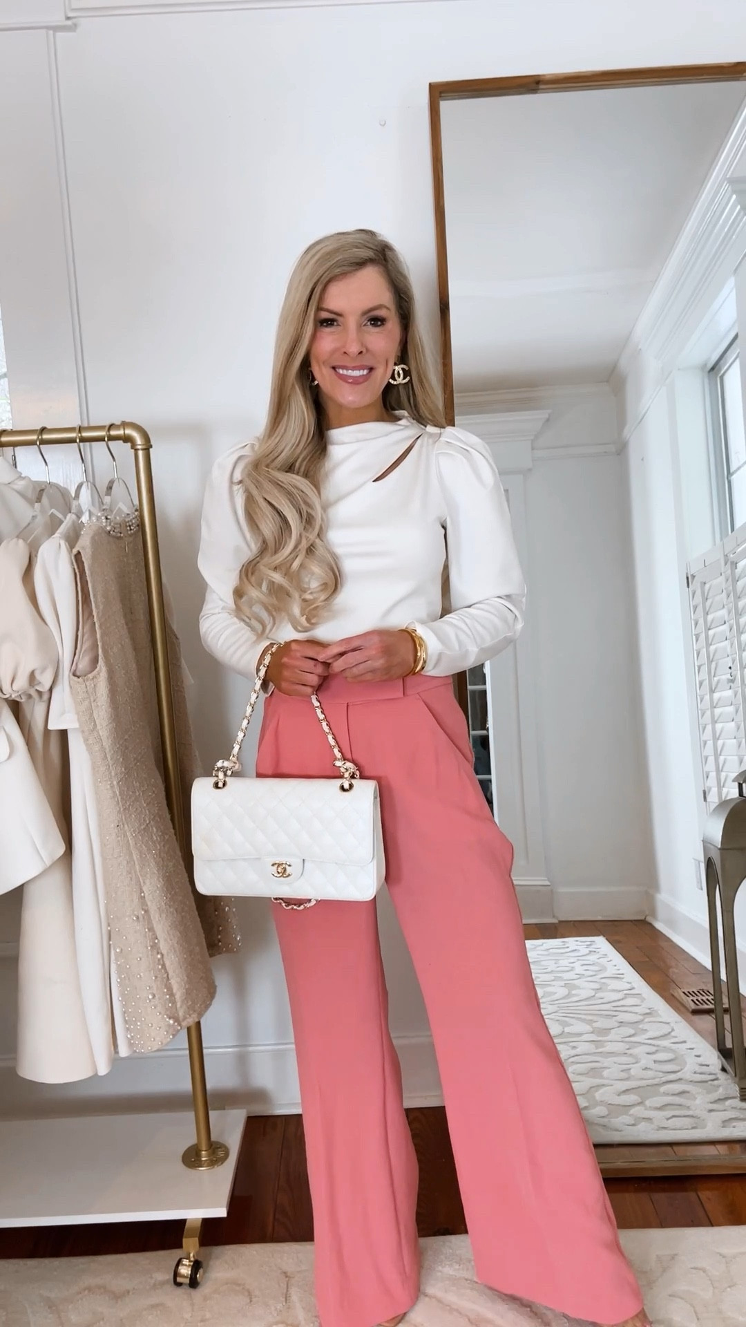 Power suit styled 4 ways 
Talk about all of the Elle Woods / boss babe vibes ! 
These are great closet staples that can be worn together or separately for so many different outfit combos 🤍

Pants do come in petite but will need to wear heels if under 5’4 ( wearing 0 short with heels , I am 5’0 for reference ) 

#LTKFind #LTKworkwear #LTKSeasonal