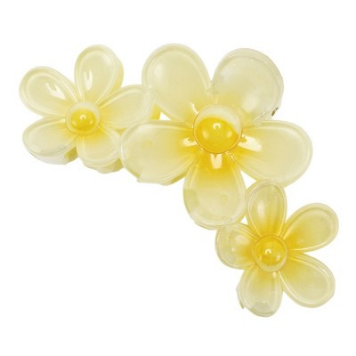 Unique Bargains Women's Fashion Flower Hair Clips 4.33"x2.56"x1.89" 1 Pc Yellow | Target