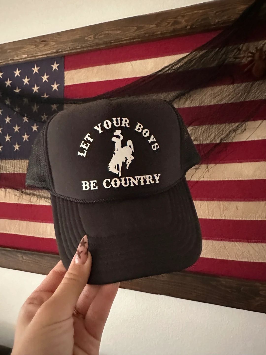 Let Your Boys Be Country Trucker Hat - Etsy | Etsy (US)