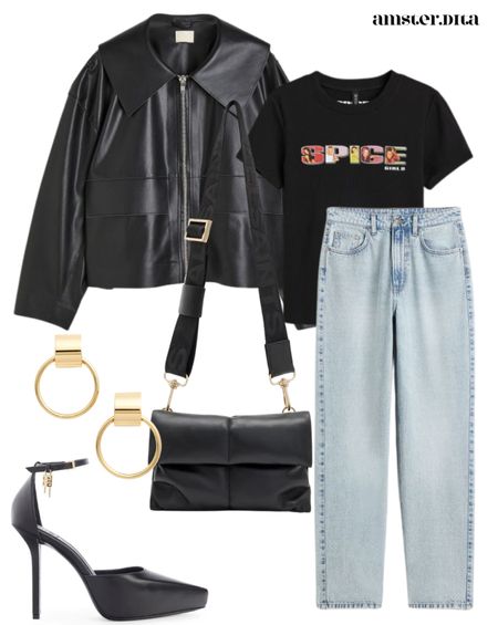 Casual outfits

Black leather jacket 
Black leather bomber
Black top
Blue jeans outfit
Black bag
Black heels
Gold earrings 

#wintercasualoutfit #springoutfits #spring2023outfits #spring2023fashion #hmjacket #hmoutfit

#LTKstyletip #LTKSeasonal #LTKitbag