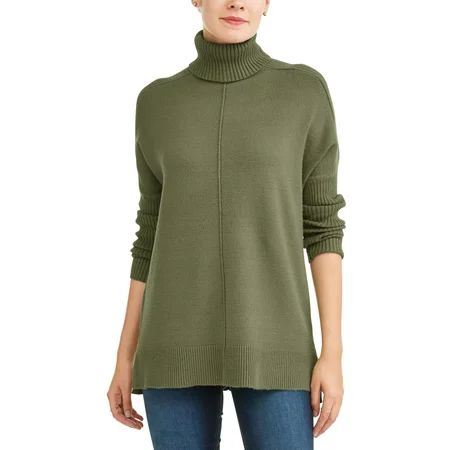 Women's Cowl Neck Tunic Sweater | Walmart (US)