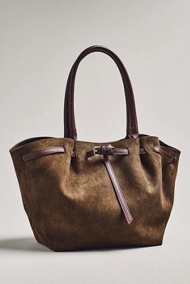 Faux Suede Belted Tote | Anthropologie (US)