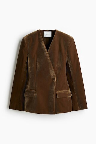 H & M - Velvet Jacket - Beige | H&M (US + CA)