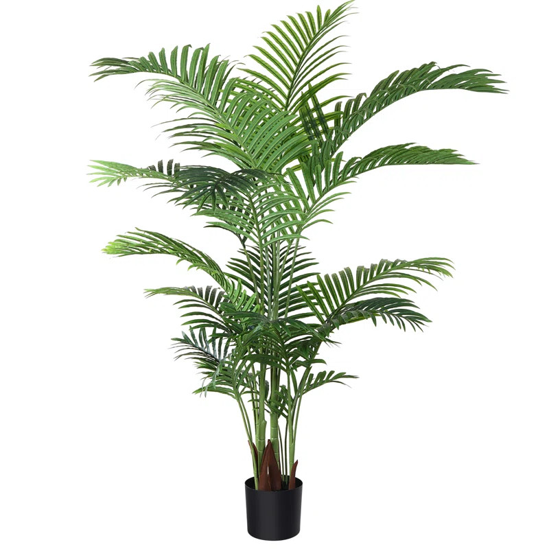 Adcock Faux Palm Plant in Pot | Wayfair North America