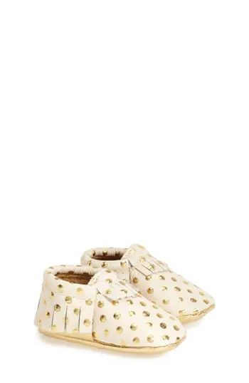 Toddler Freshly Picked Leather Moccasin, Size 5 M - Beige | Nordstrom