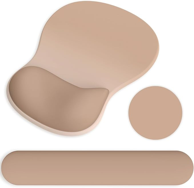 Ergonomic Mouse Pad with Wrist Rest and Keyboard Wrist Rest, Gel Mousepad and Wrist Rest for Comp... | Amazon (US)