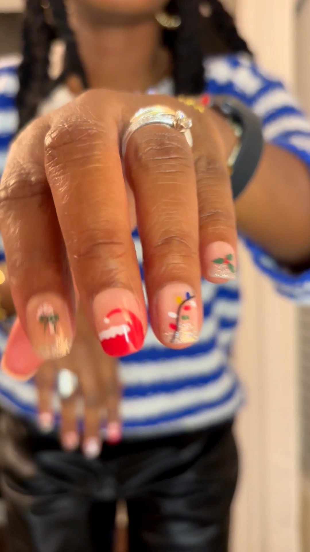 Christmas nails! 💅🏽 🎄 ⛄️ 🎅🏾 

#LTKBeauty #LTKHoliday