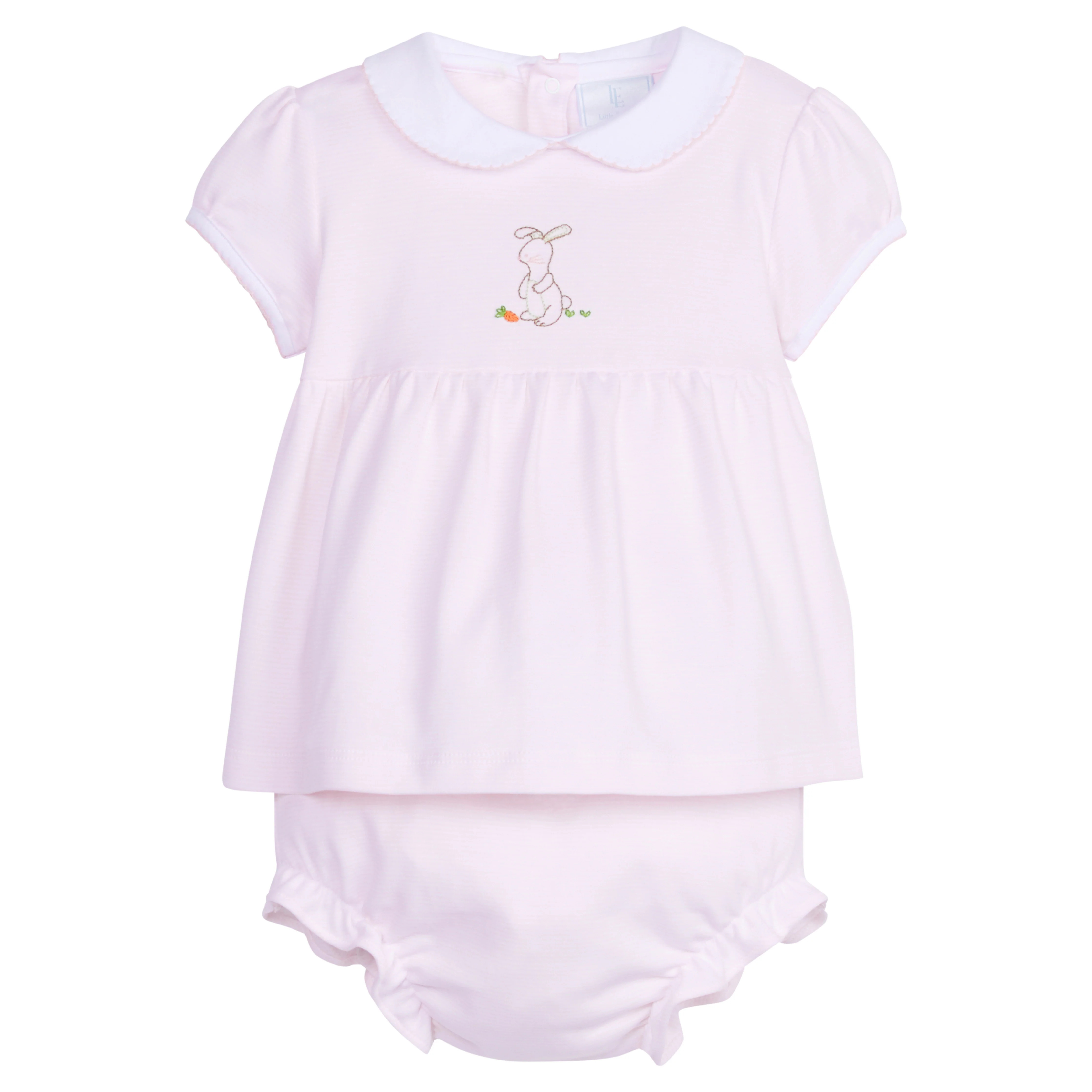 Gril's Bunny Diaper Set - Classic Luxury Baby Gift | Little English