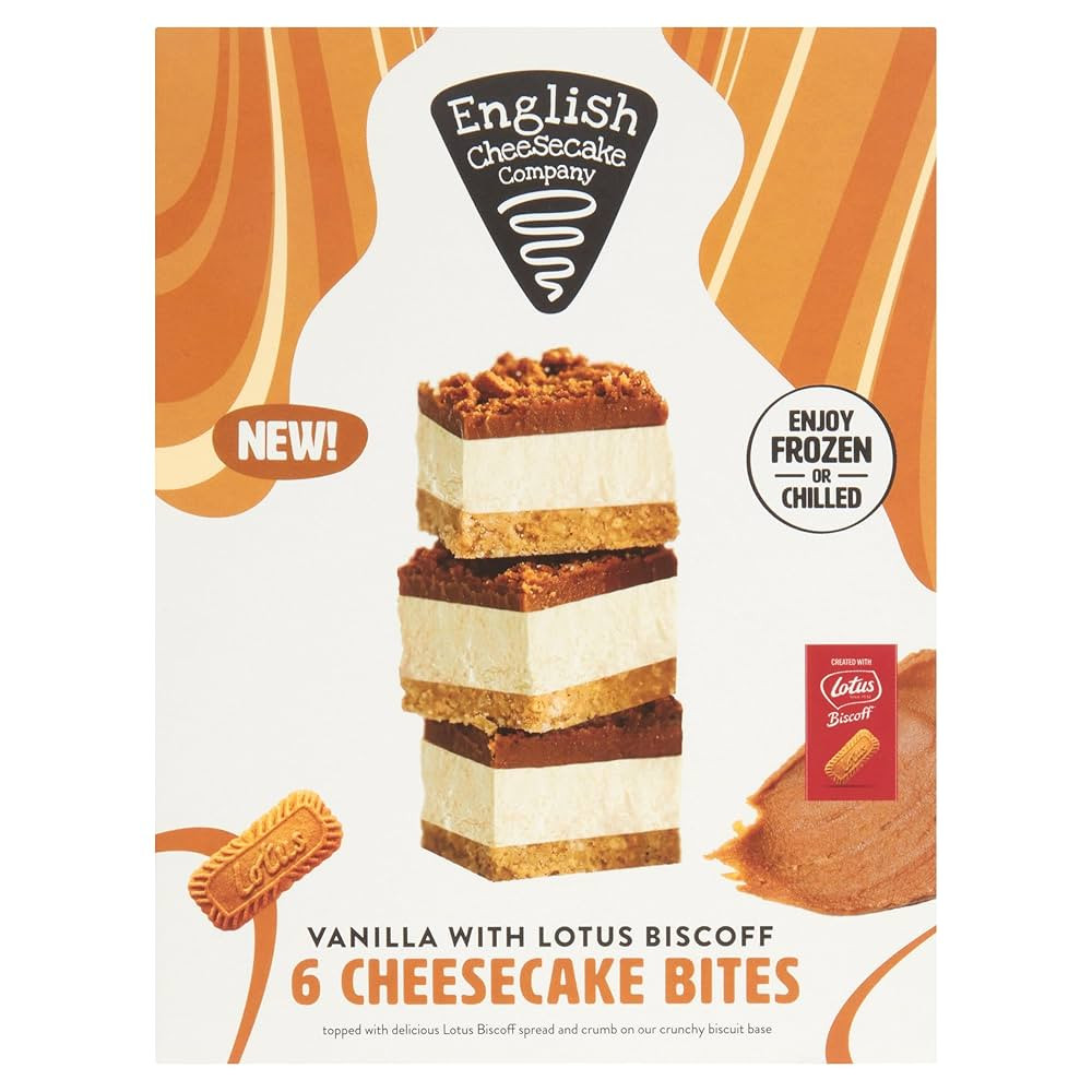 English C/Cake 6 Pack Lotus Biscoff Cheesecake Bites | Amazon (UK)