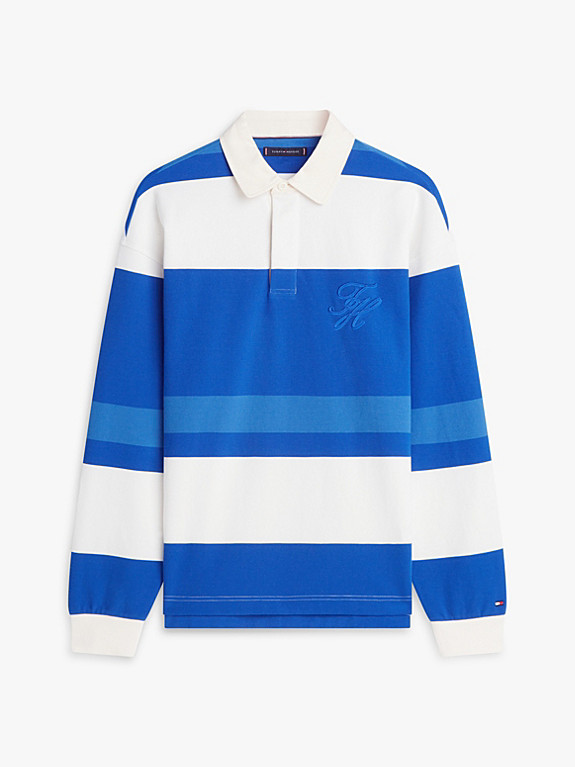 Gestreiftes Relaxed Fit Rugby-Shirt | Tommy Hilfiger (DE)
