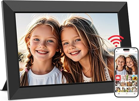 Frameo 10.1 Inch WiFi Digital Picture Frame, Smart Cloud Electronic Photo Frame with HD IPS Touch... | Amazon (US)