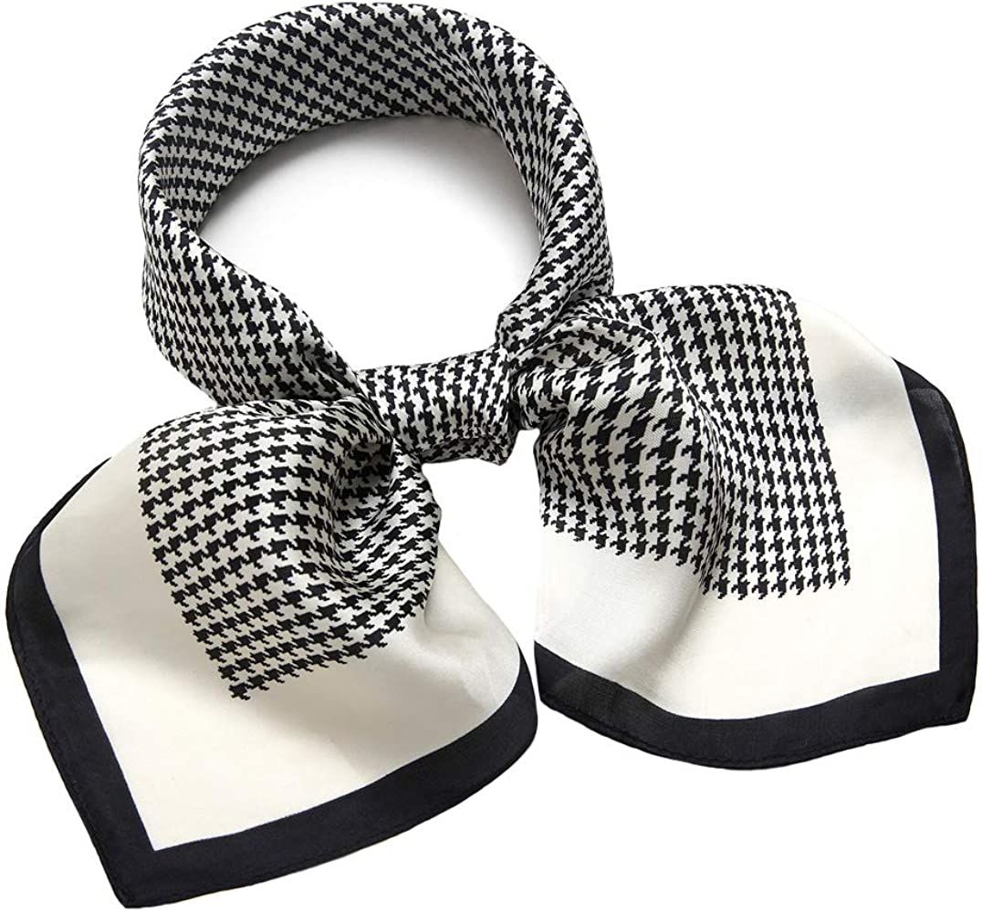 NaSoPerfect 27 inch Silk Feeling Scarf Square Satin Head Scarf Fashion Neck Scarfs for Women | Amazon (US)