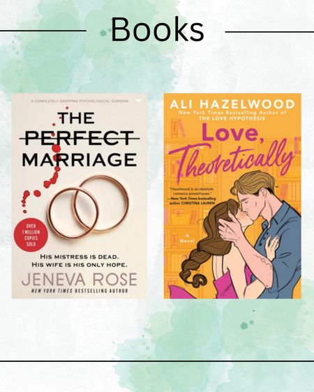 If you love books then check out these trending books at Target.

Books, book, fiction books, booktok, book lover, novel, Christmas gift, secret Santa, gift idea, gift guide, reminders of him, the perfect marriage, jeneva rose, love theoretically, Ali hazelwood 

#books 

#LTKGiftGuide #LTKhome #LTKHoliday