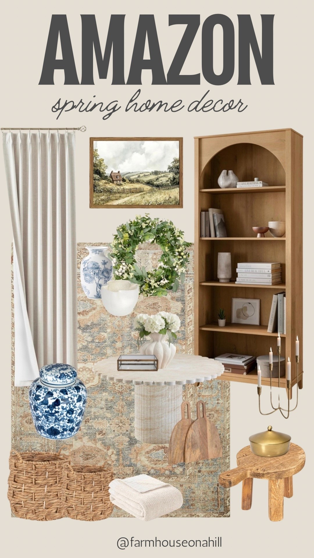 Amazon spring home decor 

Neutral farm house decor 
Room style inspo 

#LTKSeasonal #LTKHome