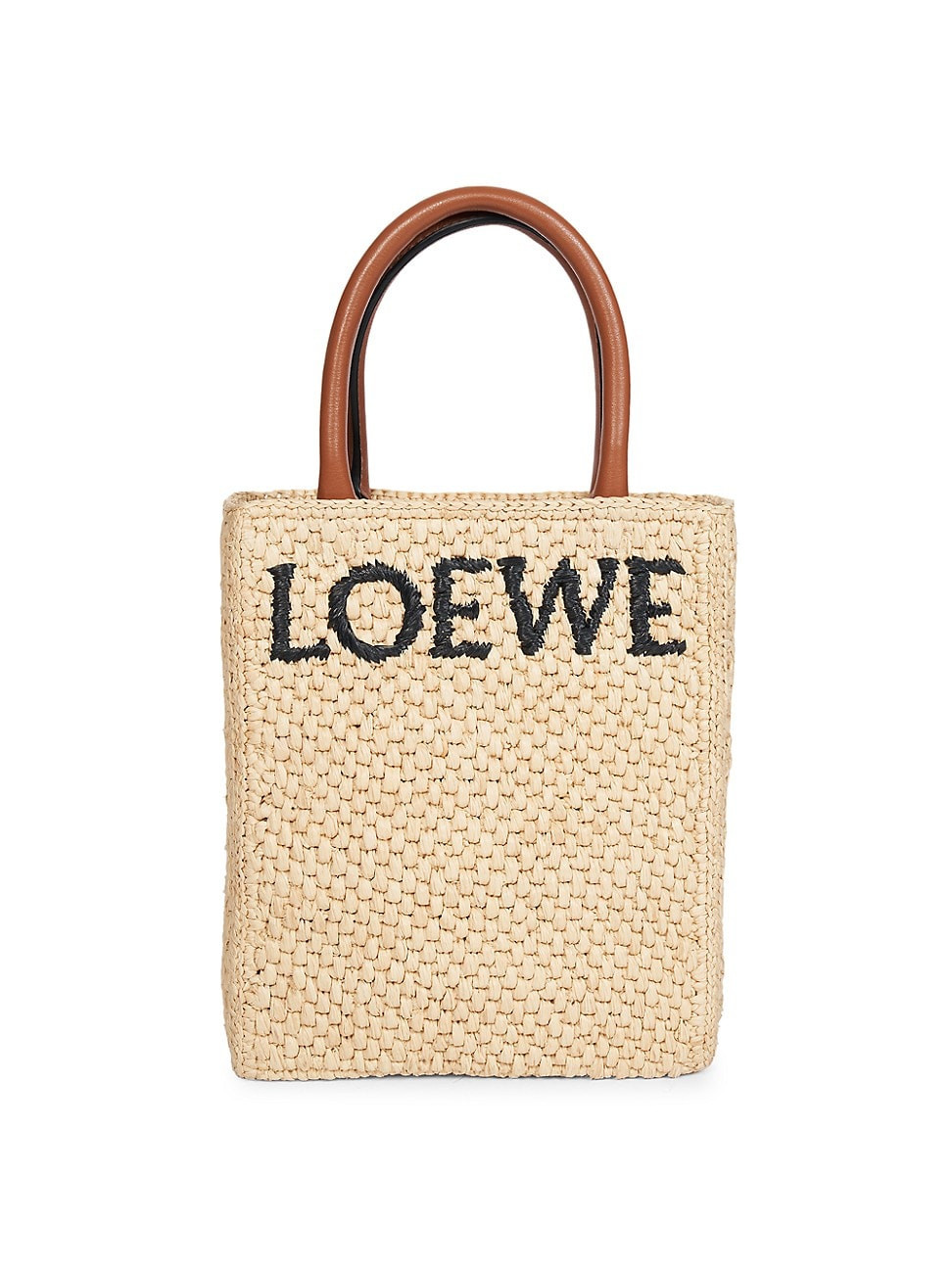 Women's A5 Raffia & Leather Tote Bag - Natural | Saks Fifth Avenue