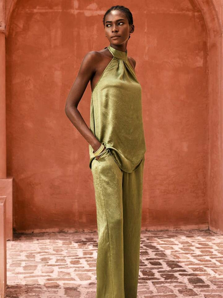 Maija Women Two Pieces Outfits For Daily Wear Romantic, Fashion, Versatile; Suitable For Summer Vacation, Comfortable, Bohemian Style, Beach Wear, Swimsuit Cover-Up, Stylish, Elegant, Casual, , Simple Daily Wear, Country Style, Essential, Solid Color, Holiday Casual, Decent, Single Lady, Ideal For Vacation Elegant Fashion Business Casual Woman Going Out Tops Graduation Outfit European Summer Hawaii Outfits Women Summer Dresses For Women Streetwear Women Stockholm Style Teacher Outfits For Women | SHEIN