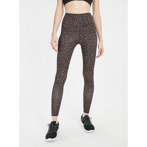 Buy Active Mono Leopard Print Leggings  L | Sports leggings | Tu | Tu Clothing