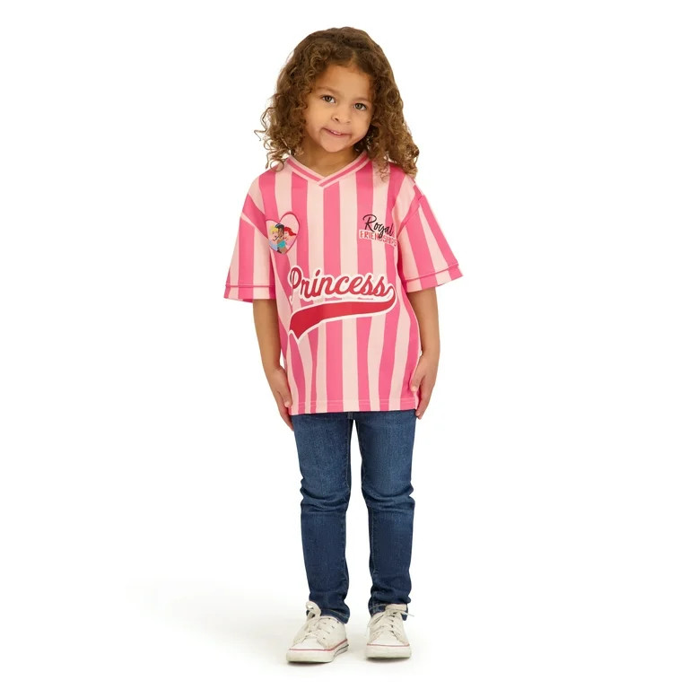 Princess Toddler Girl Short Sleeve Jersey, Sizes 12 Months-5T | Walmart (US)
