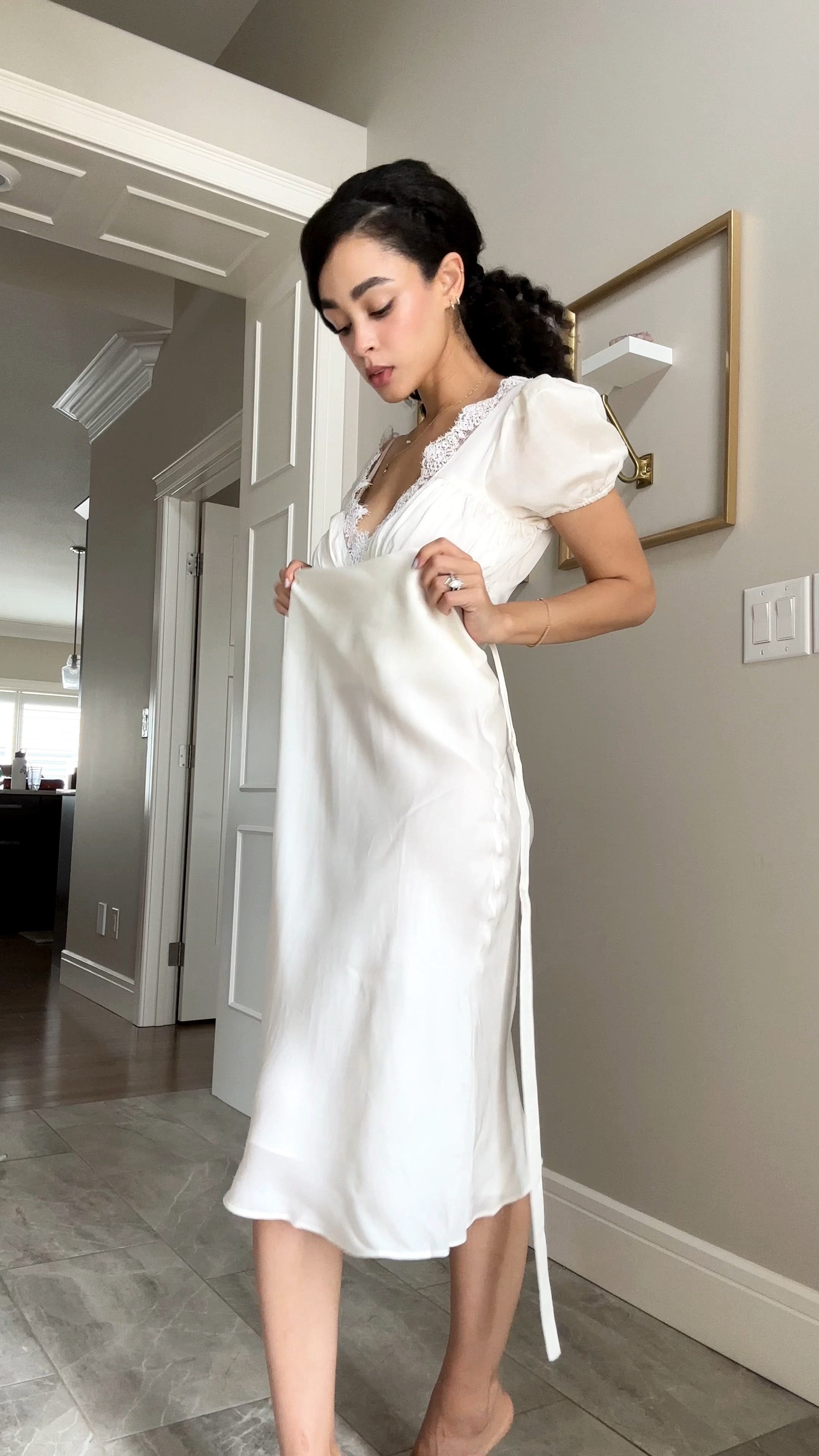 The perfect gown for bridal events 🤍 #bride #bridal #wedding #rehearsaldinner #bachelorette 

#LTKstyletip #LTKSeasonal #LTKFind