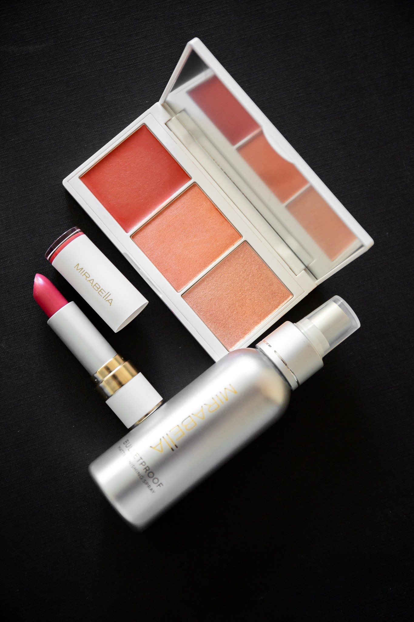 Glam that lasts, glow inside and out 🩷
@mirabellabeauty #mirabella #mirabellabeauty #settingspray #pinklipstick #blushpalette #makeup 



#LTKFindsUnder50 #LTKTravel #LTKBeauty