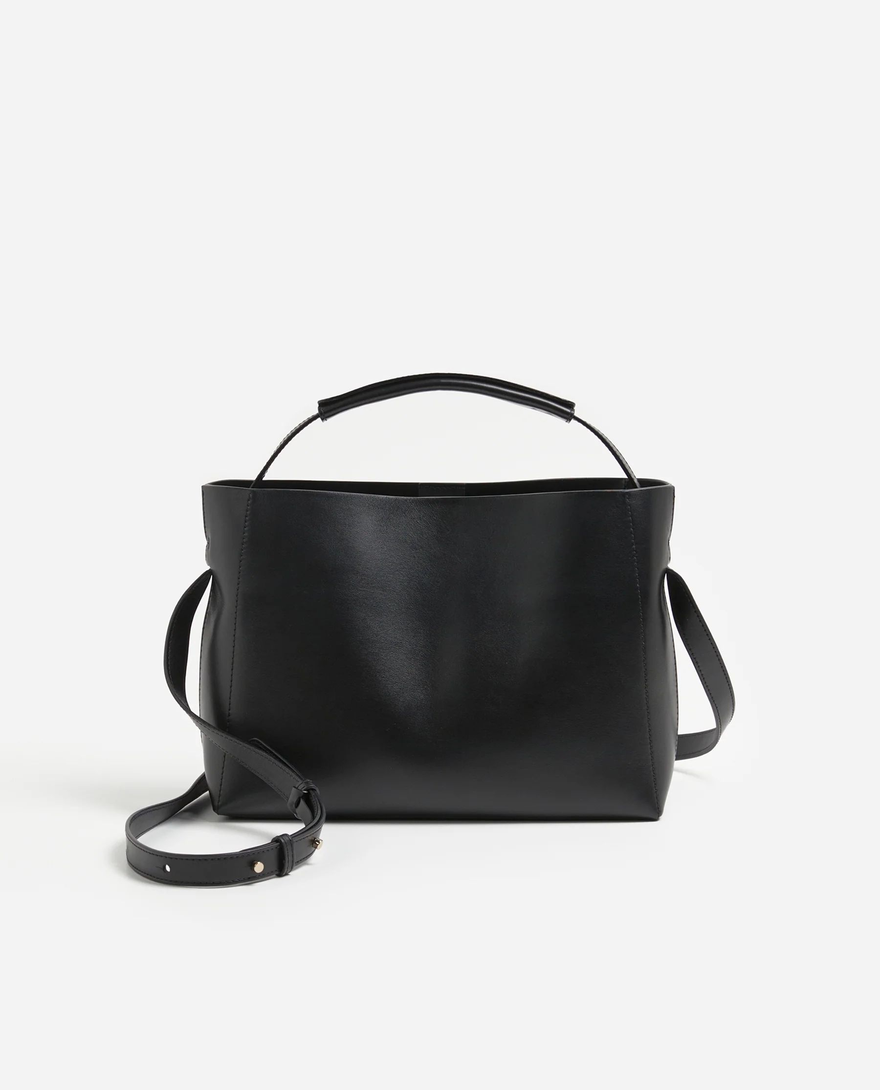 Hedda Grande Handbag Leather Black | Flattered