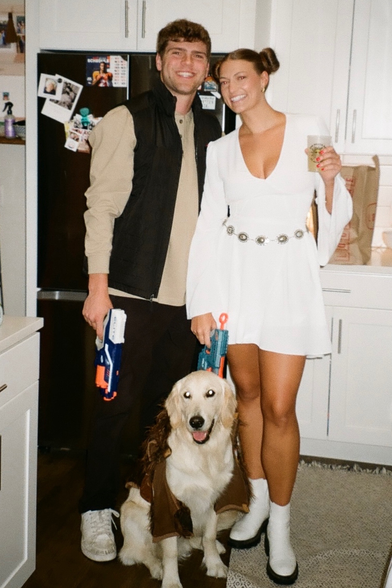 Han Solo and Princess Leia Halloween costume. Perfect couples costume!!