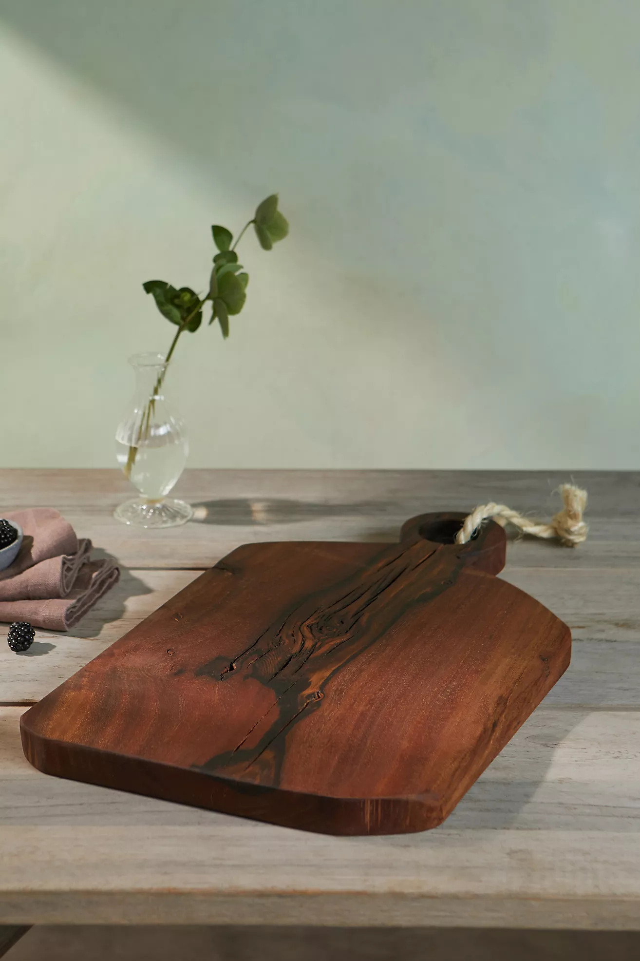 Reclaimed Wood Serving Board, Circle Handle | Anthropologie (US)