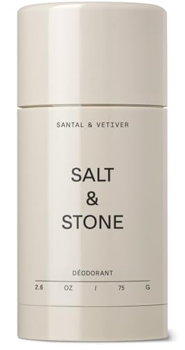 Salt & Stone - Natural Deodorant Nº 2 - Vetiver & Sandalwood - Unisex, Vegan, Gluten Free, Cruelty Free, Aluminum Free, Free of Parabens & Sulfates, Senstive Skin, Baking Soda Free | Amazon (US)
