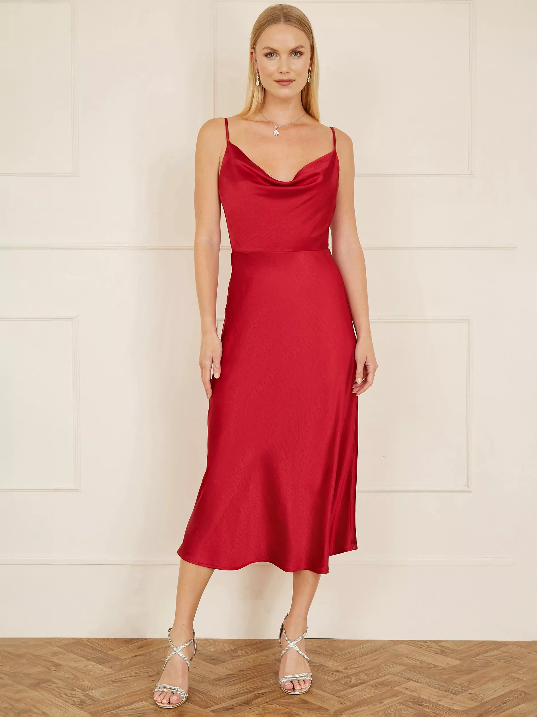 Yumi Satin Cowl Neck Dress | John Lewis (UK)