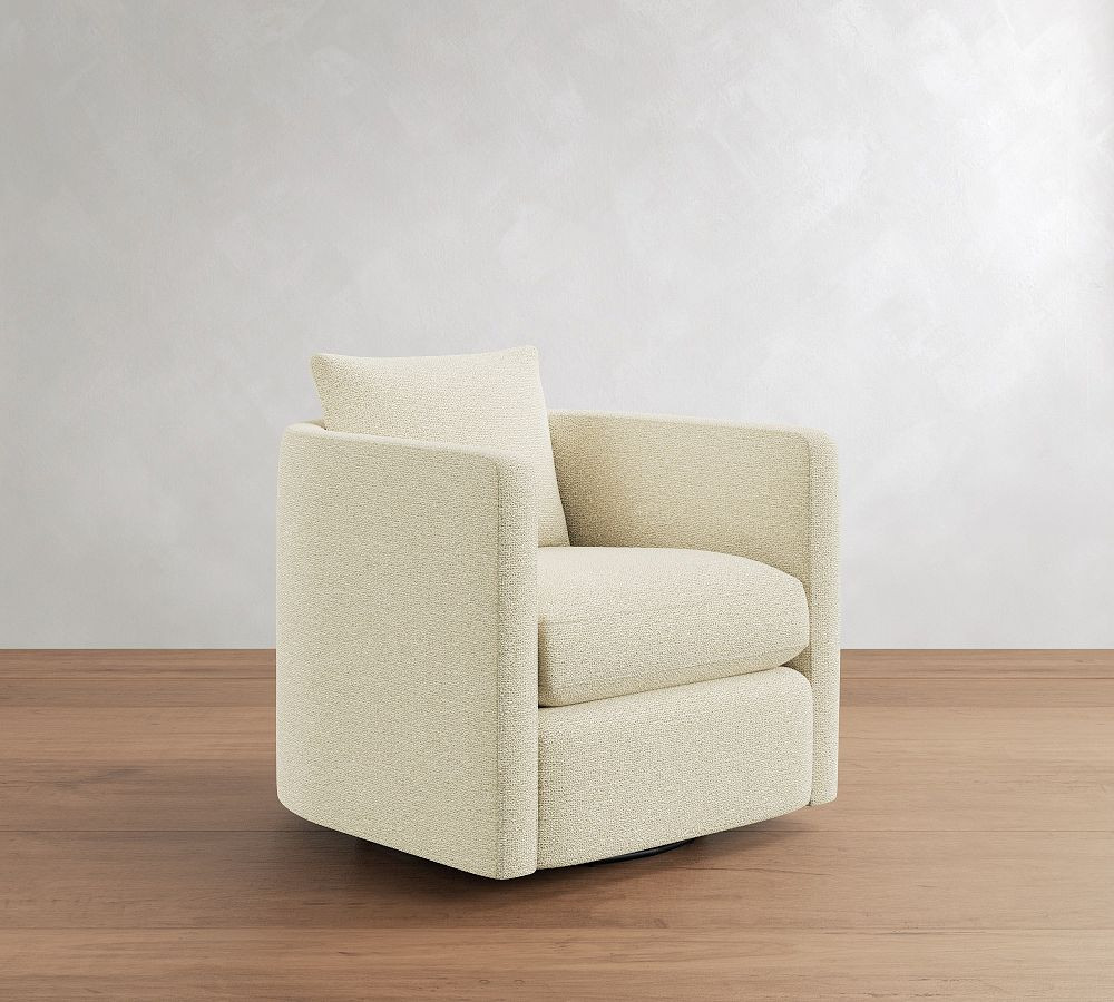 Ayden Barrel Arm Swivel Chair | Pottery Barn (US)