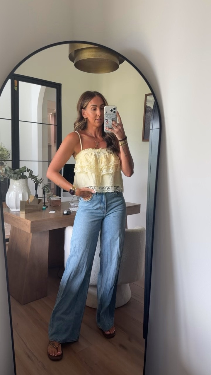 Top-small
Jeans-26L
Sandals-tts (code JESSA20)

#LTKootd #LTKTall #LTKSaleAlert
