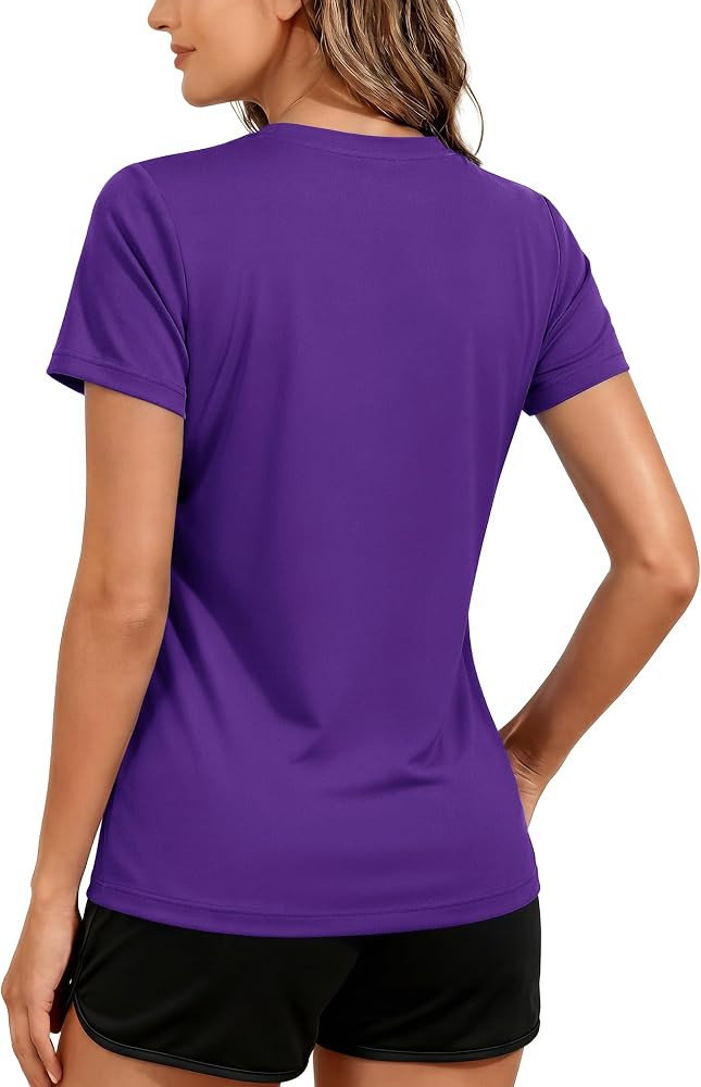 TACVASEN Women's Short Sleeve Workout Shirts UPF 50+ Sun Protection Quick Dry Athletic Tops for R... | Amazon (US)