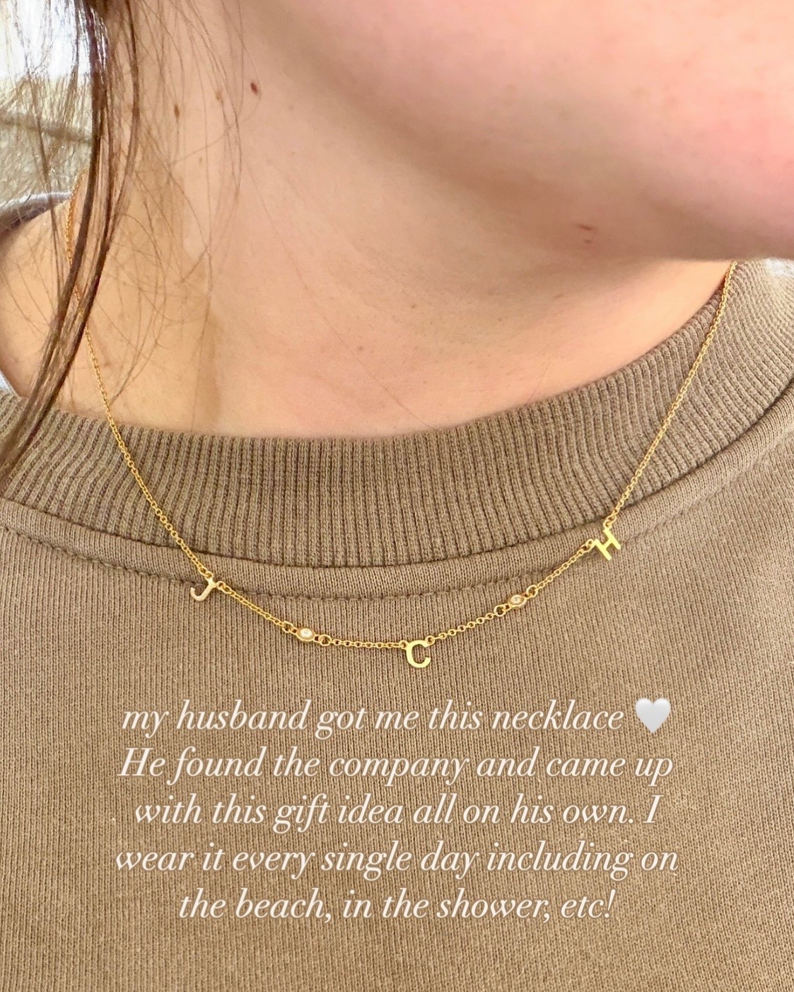 The sweetest initial necklace that I wear every day! It’s one of my most treasured pieces and a great gift for mom, sister, mother in law, daughter, friend, or grandmother! Anyone would love this! 

#LTKmomlife #LTKootd #LTKBaby