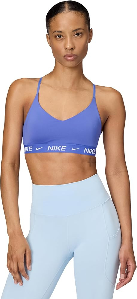 Nike Women's Indy Light Support Padded Adjustable Sports Bra, Sapphire/Sapphire/White, Small at A... | Amazon (US)