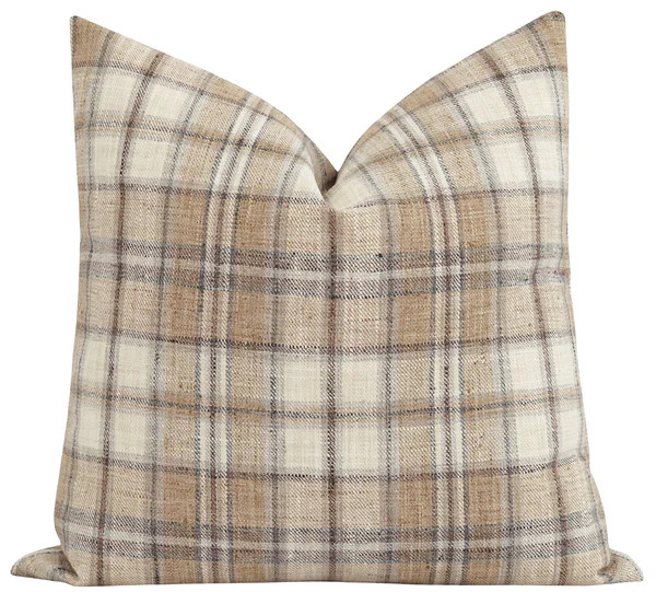 Hillsdale Tussah Woven Tartan Plaid Pillow | Land of Pillows