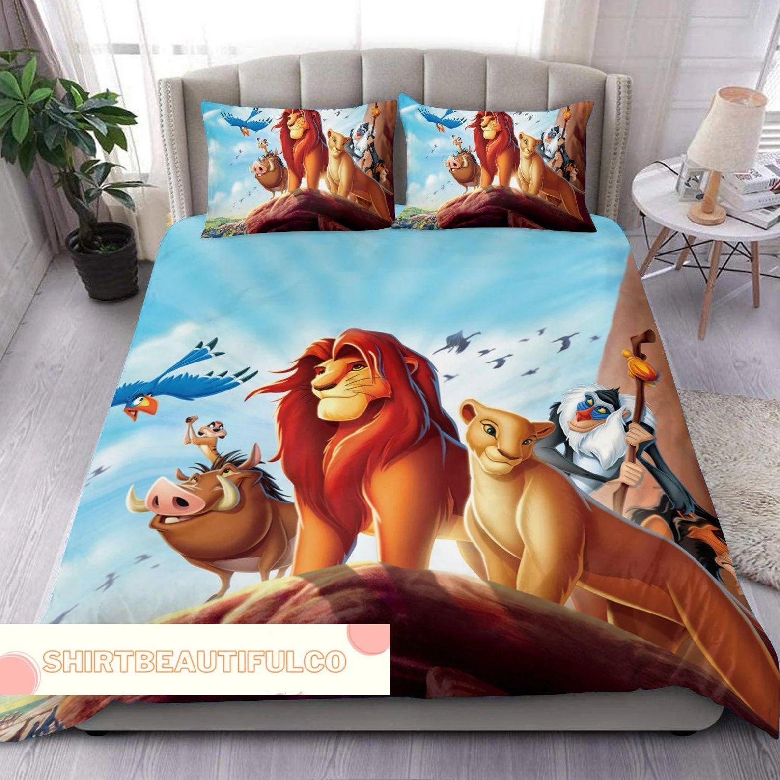 Lion King Bedding Set Disney Lion King Duvet Set Funny Simba - Etsy | Etsy (US)