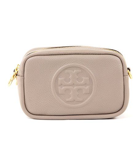 Tory Burch Gray Perry Bombe Leather Crossbody Bag | Zulily