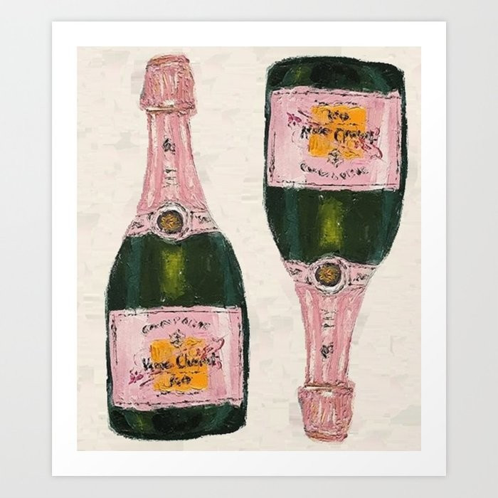 POP Champagne Art Print | Society6