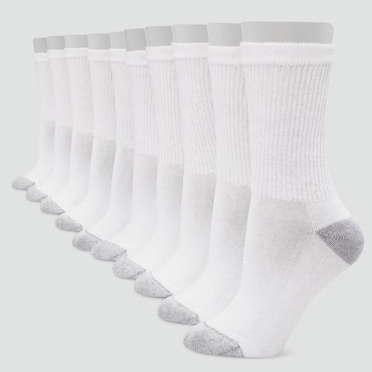 Hanes Women's Cushioned 10pk Crew Socks - 5-9 | Target