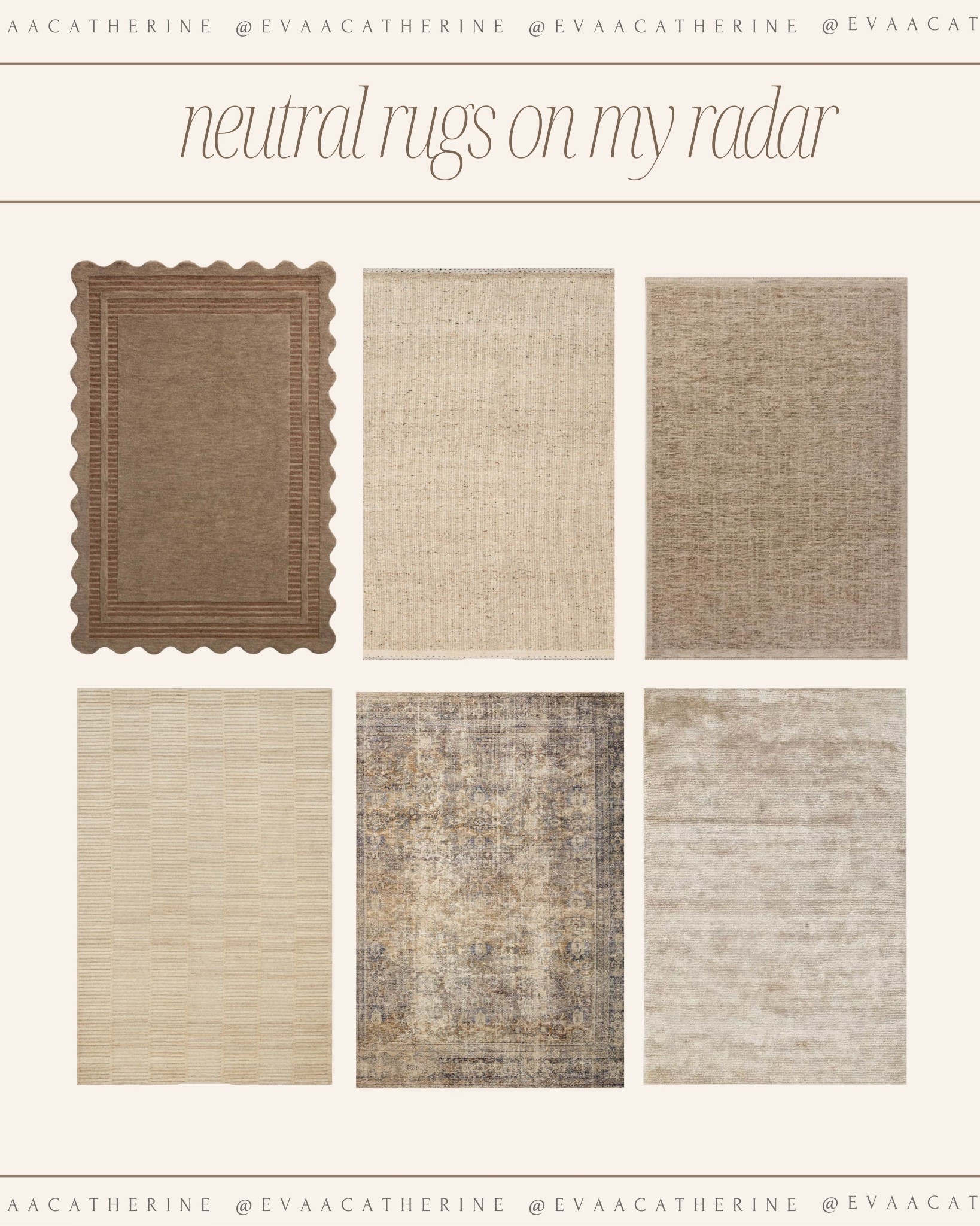 Neutral rugs on my radar 🤍
Easy, warm, and the kind of pieces that just work. I’m always drawn to rugs like these—they ground a space, add texture, and never feel too precious. The kind you can layer, live on, and love for a long time.🤎

#LTKHome